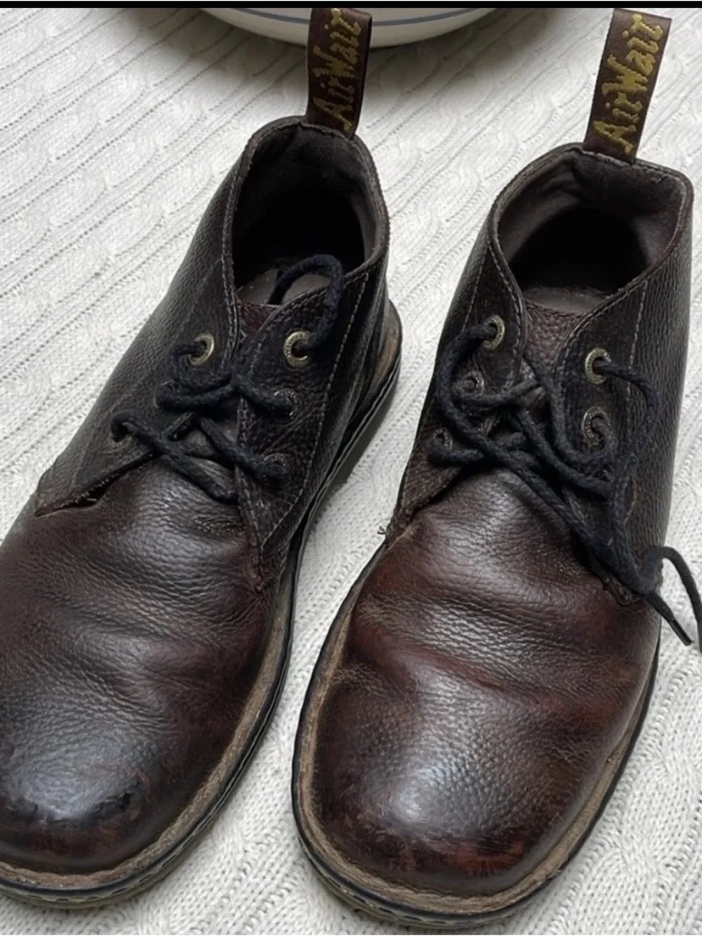 Dr. Martens Air Wair with Soles Bouncing sz 10 Sussex Chukka boots Brown Leather
